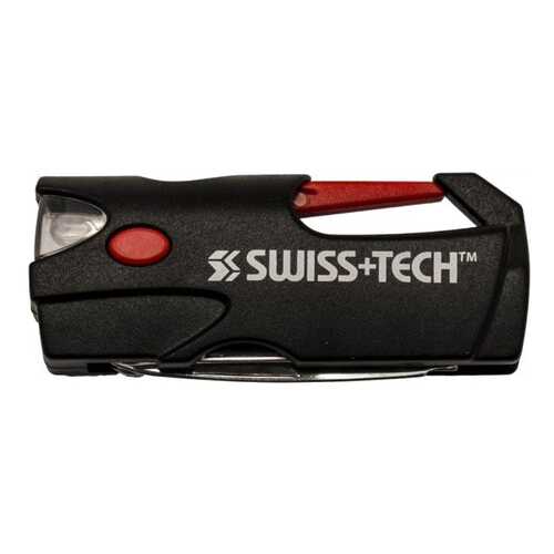 Мультитул Swiss+Tech Carabiner ST33350 69 мм черный, 6 функций в Сплав