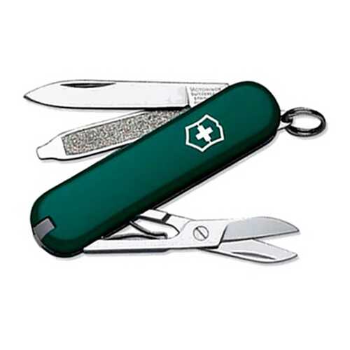 Мультитул Victorinox Classic 0.6223.4 58 мм зеленый, 7 функций в Сплав