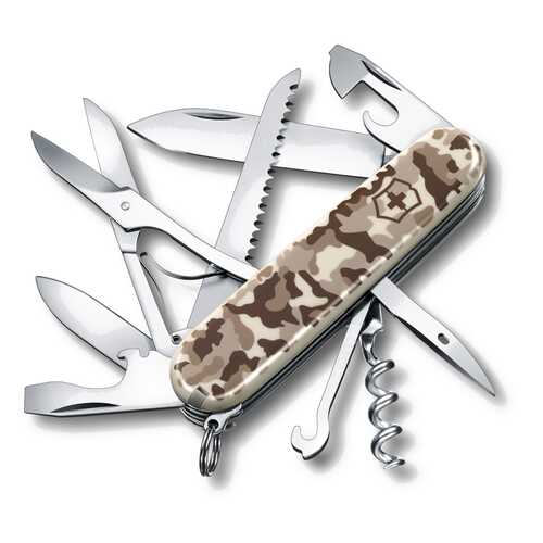 Мультитул Victorinox Huntsman Desert Camouflage 1.3713.941 91 мм бежевый, 15 функций в Сплав
