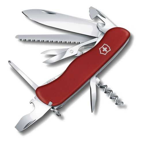 Мультитул Victorinox Outrider 0.8513 111 мм красный, 14 функций в Сплав