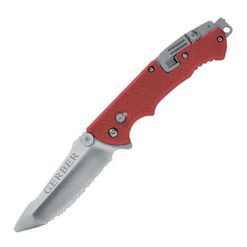 Туристический нож Gerber Hinderer Rescue красный/черный в Сплав