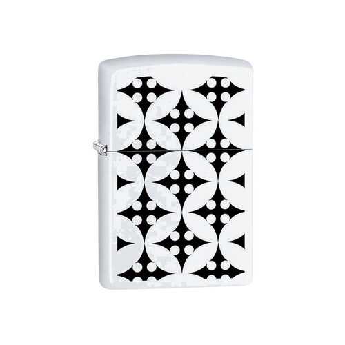 Зажигалка Zippo 214 Throwing Stars White Matte в Сплав