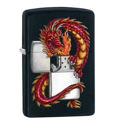 Зажигалка Zippo 218 Oriental Dragon Black Matte в Сплав