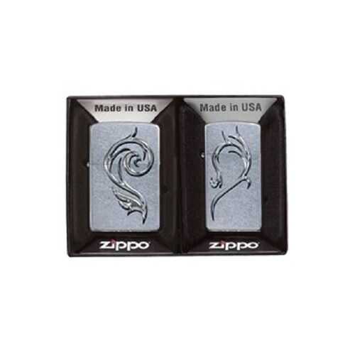 Зажигалка Zippo Intertwining Gift Set High Polish Chrome в Сплав