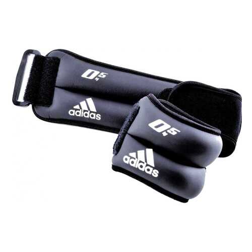 Утяжелители на запястья/лодыжки Adidas ADWT-12227 (2шт х 0,5 кг) черный в Сплав