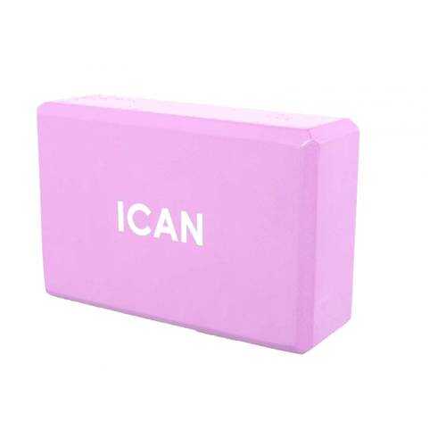 Блок для йоги ICAN IFA-101, EVA, 22,5x15x7,6 см, фиолетовый в Сплав