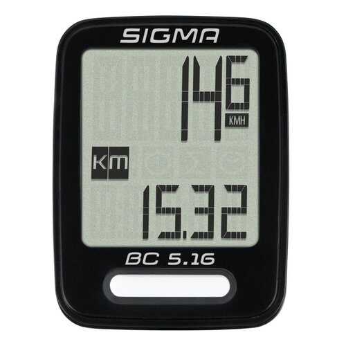 Велокомпьютер Sigma BC 5.16 черный в Сплав