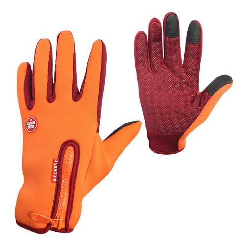 Велосипедные перчатки MoscowCycling MC-GLOVE-06, оранжевые, 8,5 в Сплав