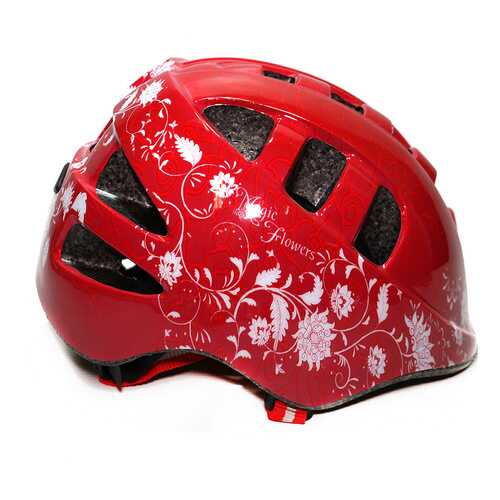 VINCA SPORT Шлем велосипедный Magic Flowers VSH 8 Vinca Sport красный 48-52 в Сплав