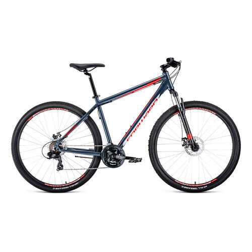 FORWARD Велосипед FORWARD APACHE 29 2.0 disc (2020) серый 17 в Сплав