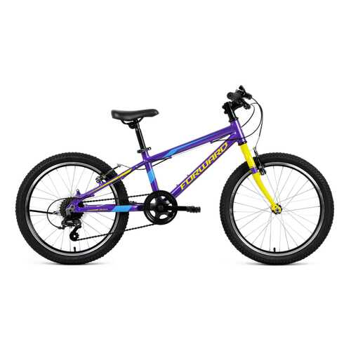 Велосипед Forward Rise 20 2.0 2020 One Size dark violet/yellow в Сплав