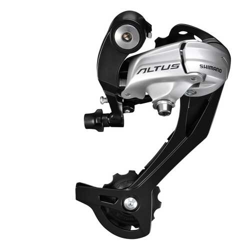 Переключатель задний Shimano Altus M370 SGS 9 ск серебро ERDM370SGSS в Сплав