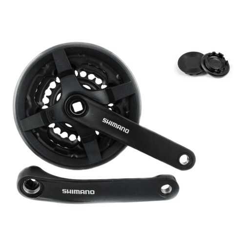 SHIMANO Система Shimano TY301, 175мм, Кв, 42/34/24, с защитой, б/уп чёрный в Сплав