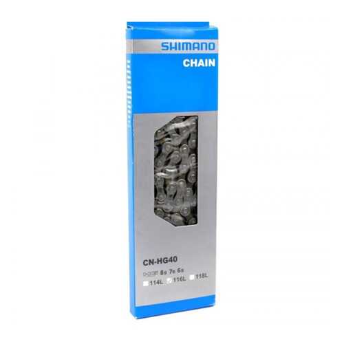 Велосипедная цепь Shimano CN-HG40 ECNHG40114Q 1/2x3/32, 114 звеньев в Сплав