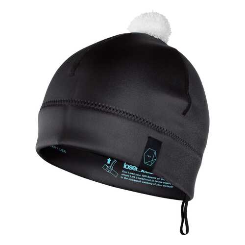 Гидрошапка Ion Neo Bommel Beanie Black 2020 (L) в Сплав