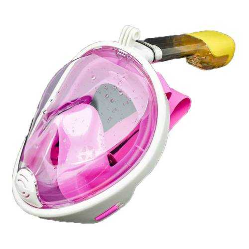 Полнолицевая маска для подводного плавания снорклинга Freebreath pink S/M в Сплав