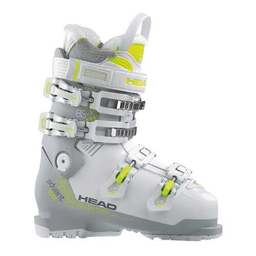 Горнолыжные ботинки HEAD Advant Edge 85 W 2018, white/gray/neon yellow, 24.5 в Сплав